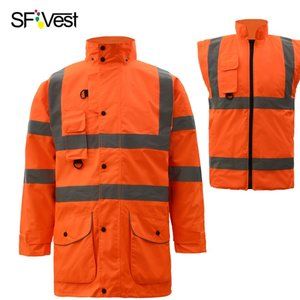 High Visibility Safety Warm Jacket